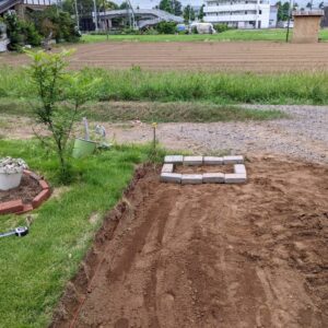 つくば市外構工事がはじまりました♪　　　　　　　　茨城県輸入住宅四季彩建設